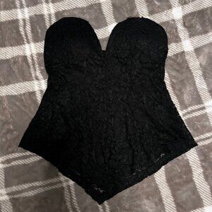 NEW Revamped by Sirens Black Lace Bustier – Romantic & Edgy